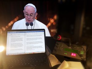 pope francis, interpreting service, streaming and av