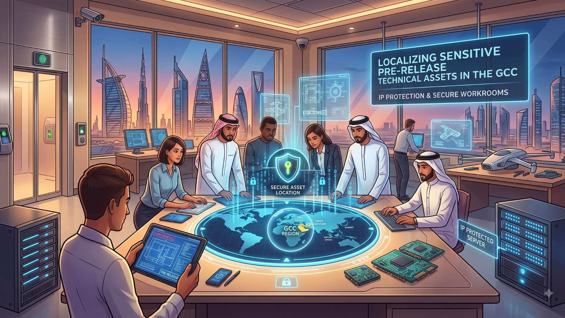 Secure Workrooms and Intellectual Property Protection Localizing Sensitive Pre Release Technical Assets in the GCC